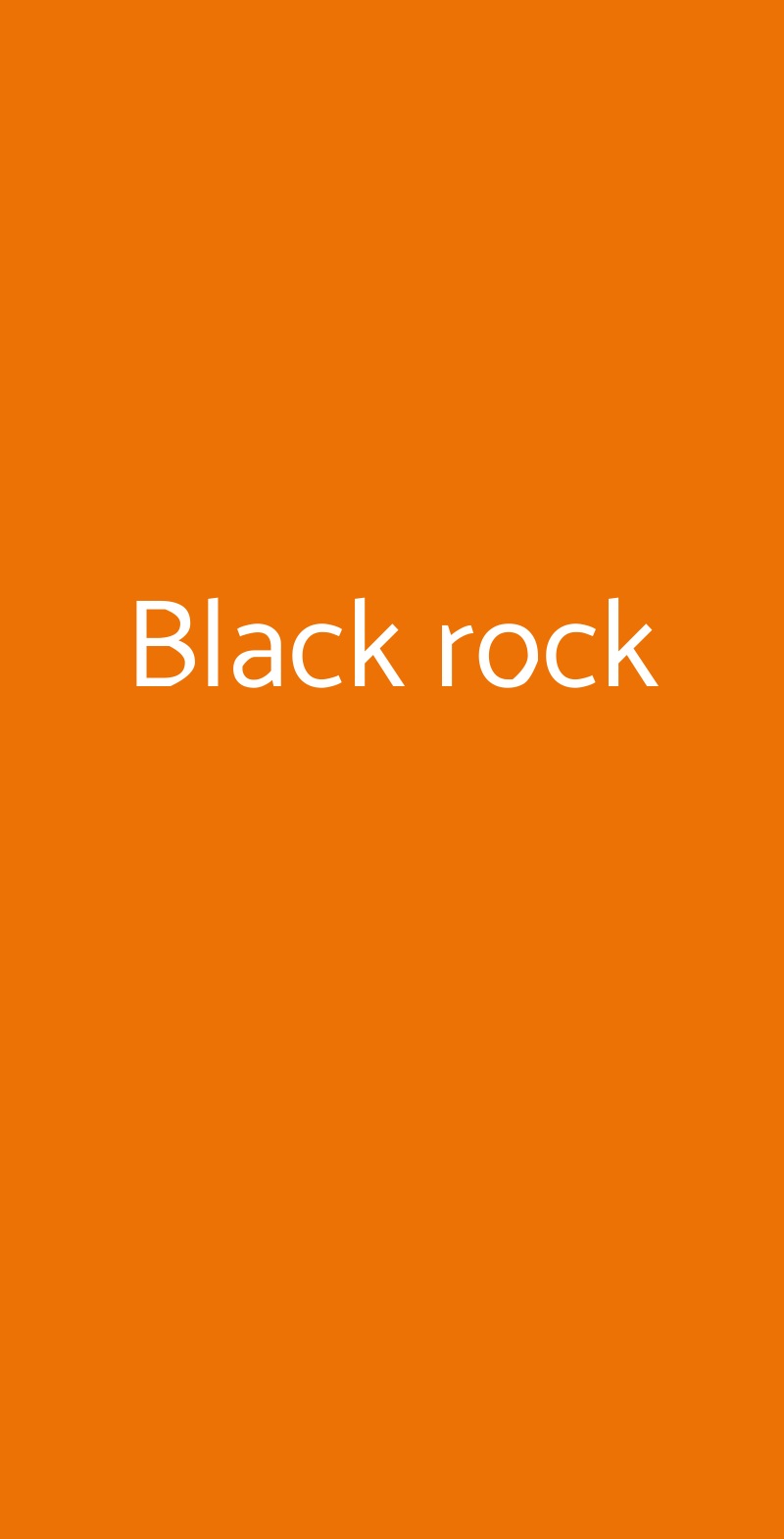 Black rock Roma menù 1 pagina