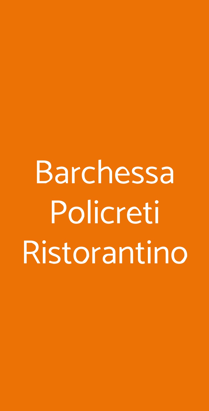 Barchessa Policreti Ristorantino Aviano menù 1 pagina