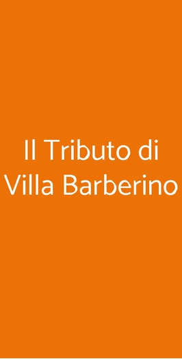 Il Tributo Di Villa Barberino, Cavriglia