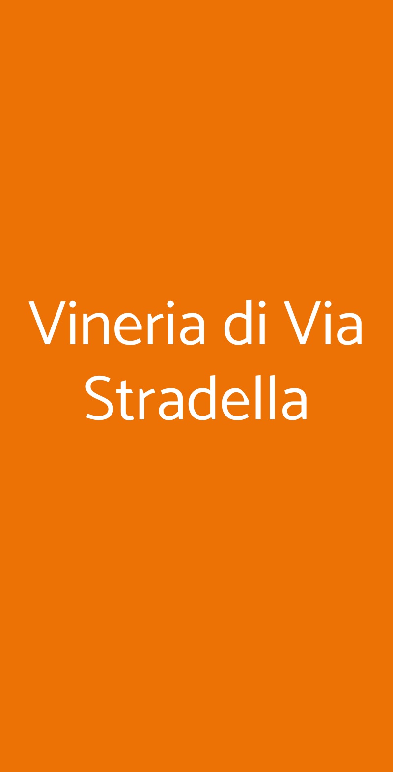 Vineria di Via Stradella Milano menù 1 pagina