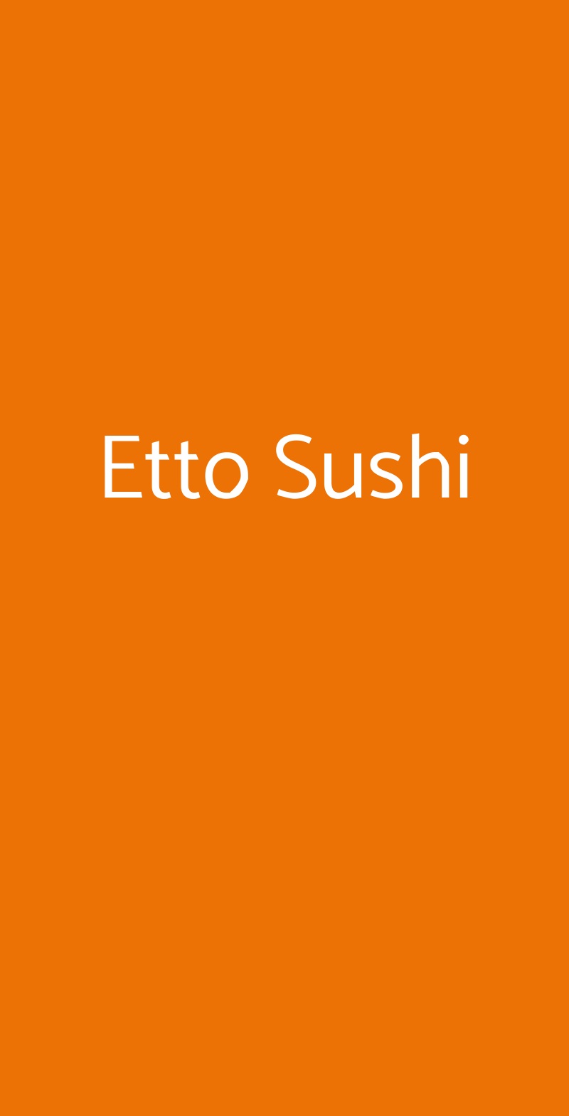 Etto Sushi Firenze menù 1 pagina