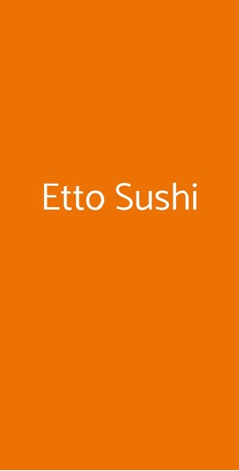 Etto Sushi, Firenze
