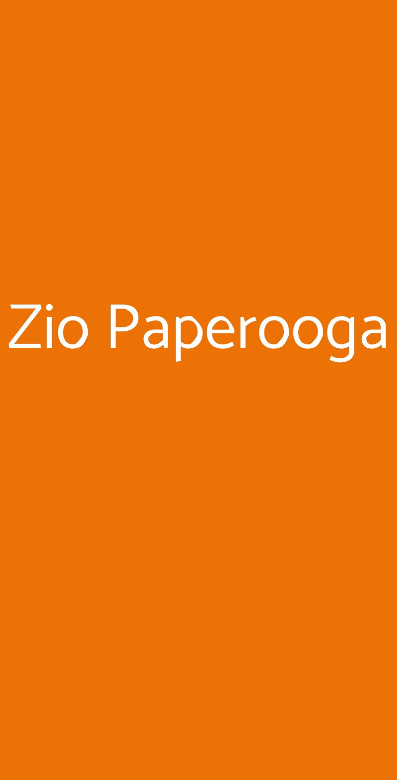 Zio Paperooga Genova menù 1 pagina