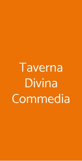 Taverna Divina Commedia, Firenze