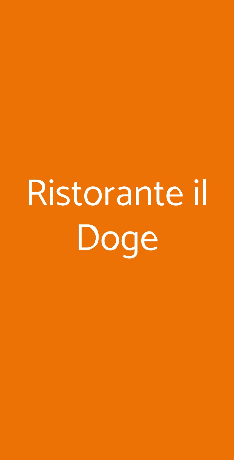 Ristorante il Doge Rovereto menù 1 pagina