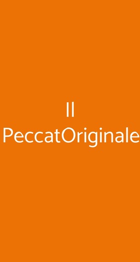 Il Peccatoriginale