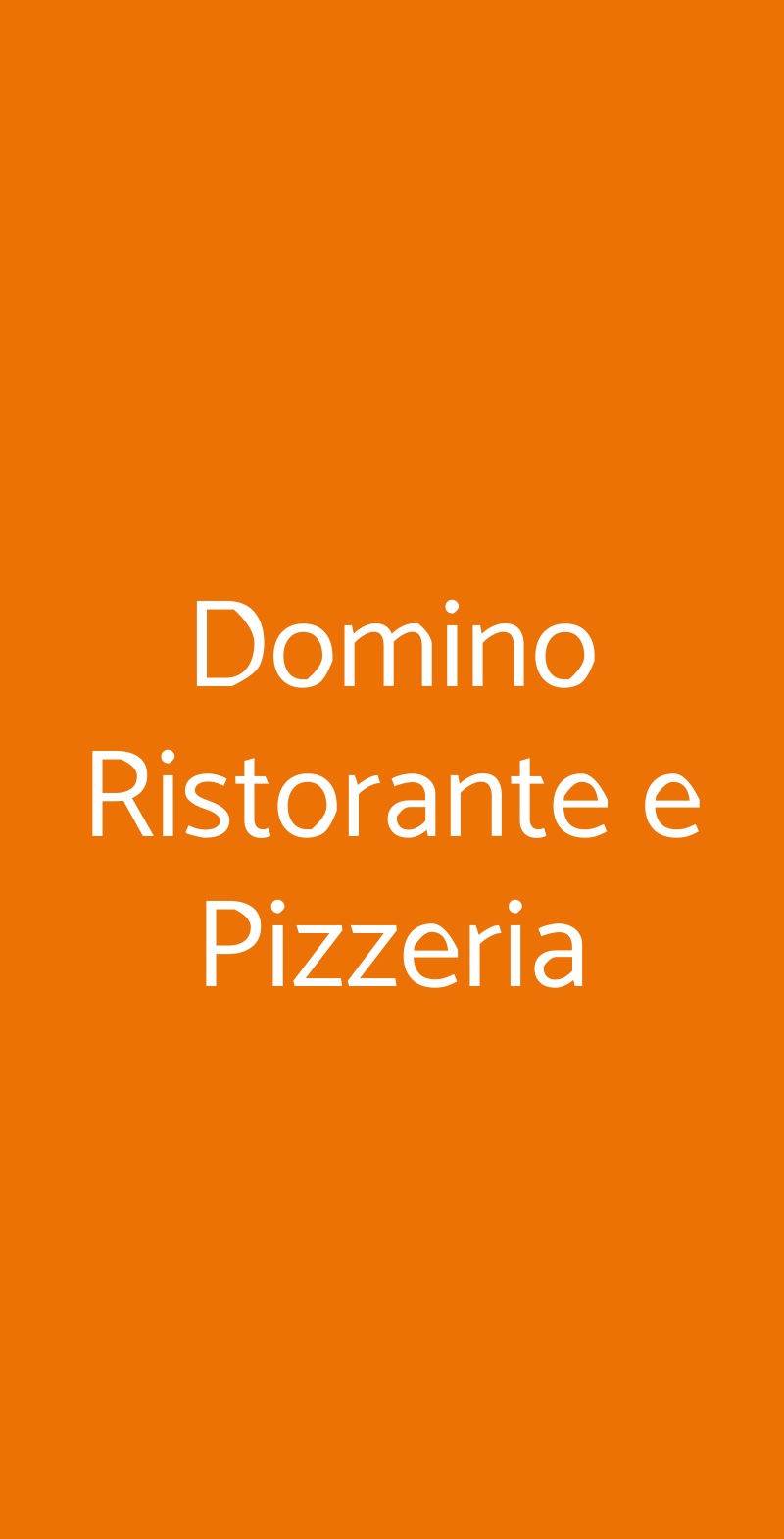 Domino Ristorante e Pizzeria Granarolo dell'Emilia menù 1 pagina