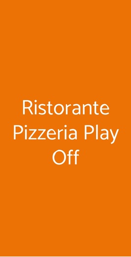 Ristorante Pizzeria Play Off, Pozzuoli