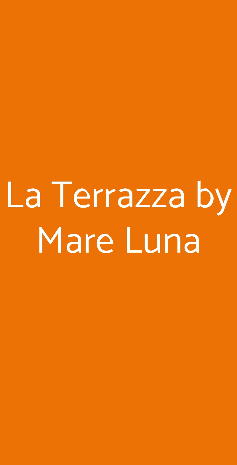 La Terrazza by Mare Luna Pozzuoli menù 1 pagina
