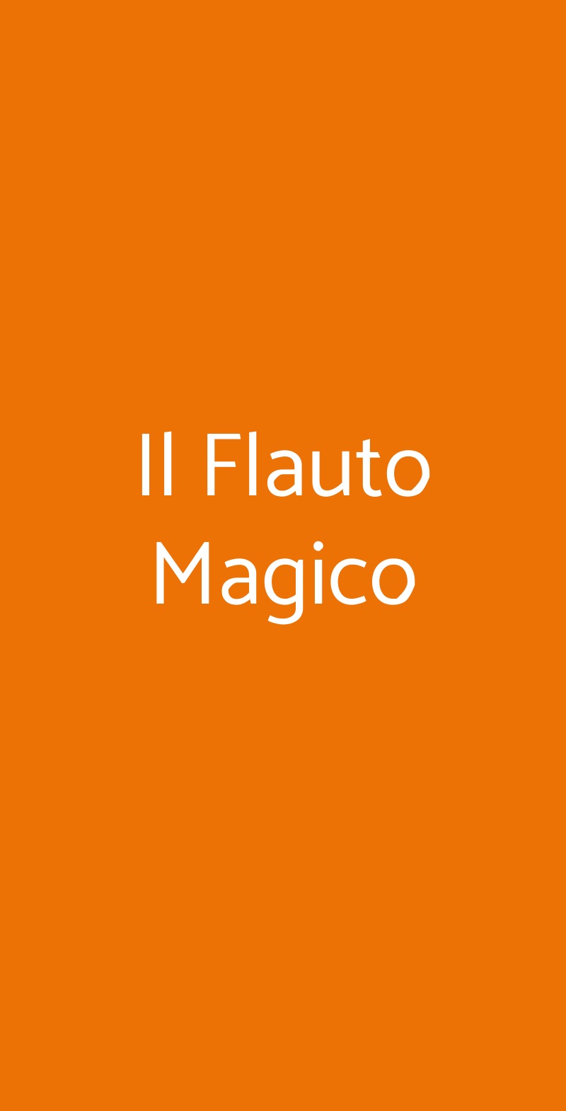 Il Flauto Magico Serralunga d'Alba menù 1 pagina