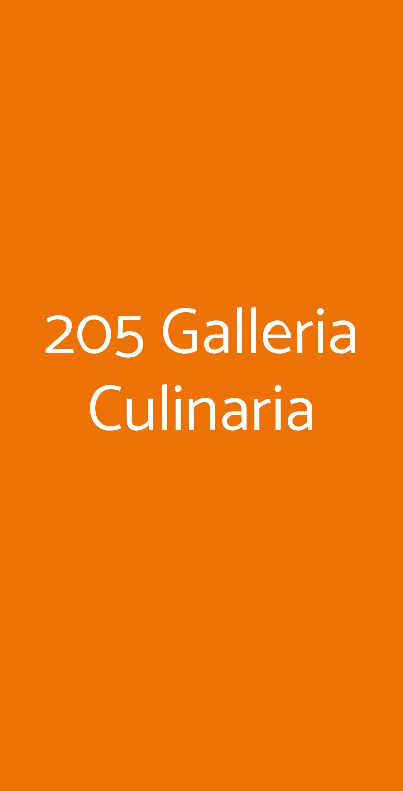 205 Galleria Culinaria Nola menù 1 pagina