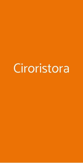Ciroristora, Stromboli
