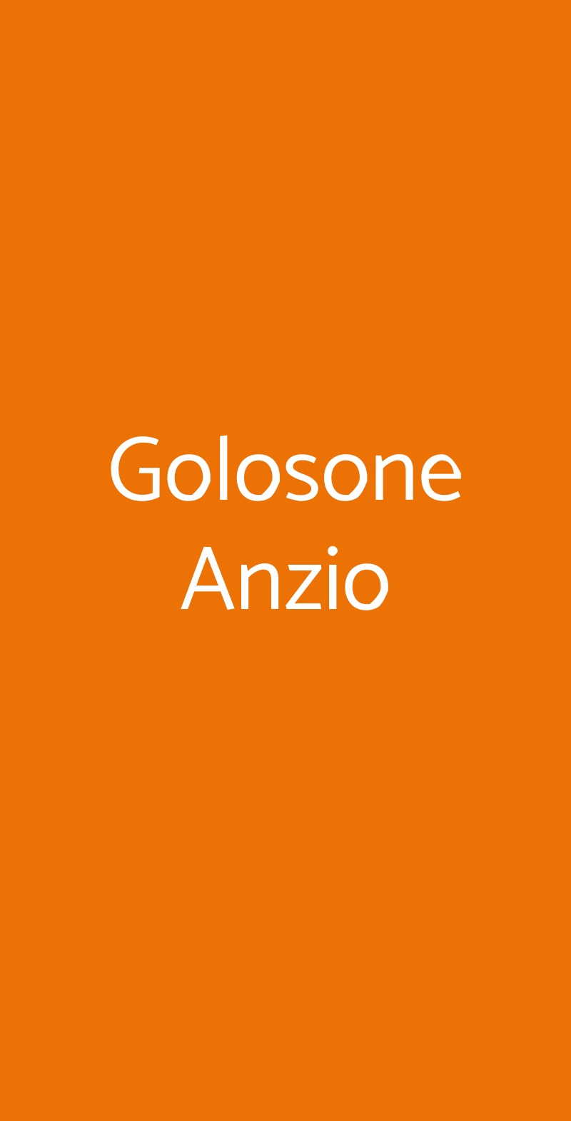 Golosone Anzio Anzio menù 1 pagina