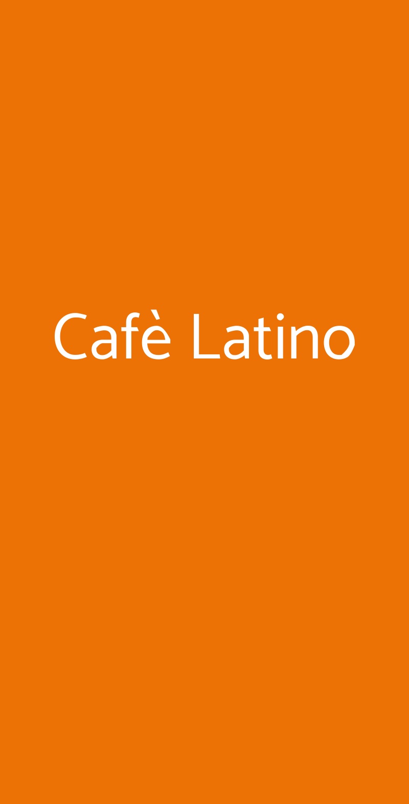Cafè Latino Sorrento menù 1 pagina