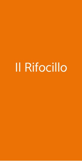 Il Rifocillo