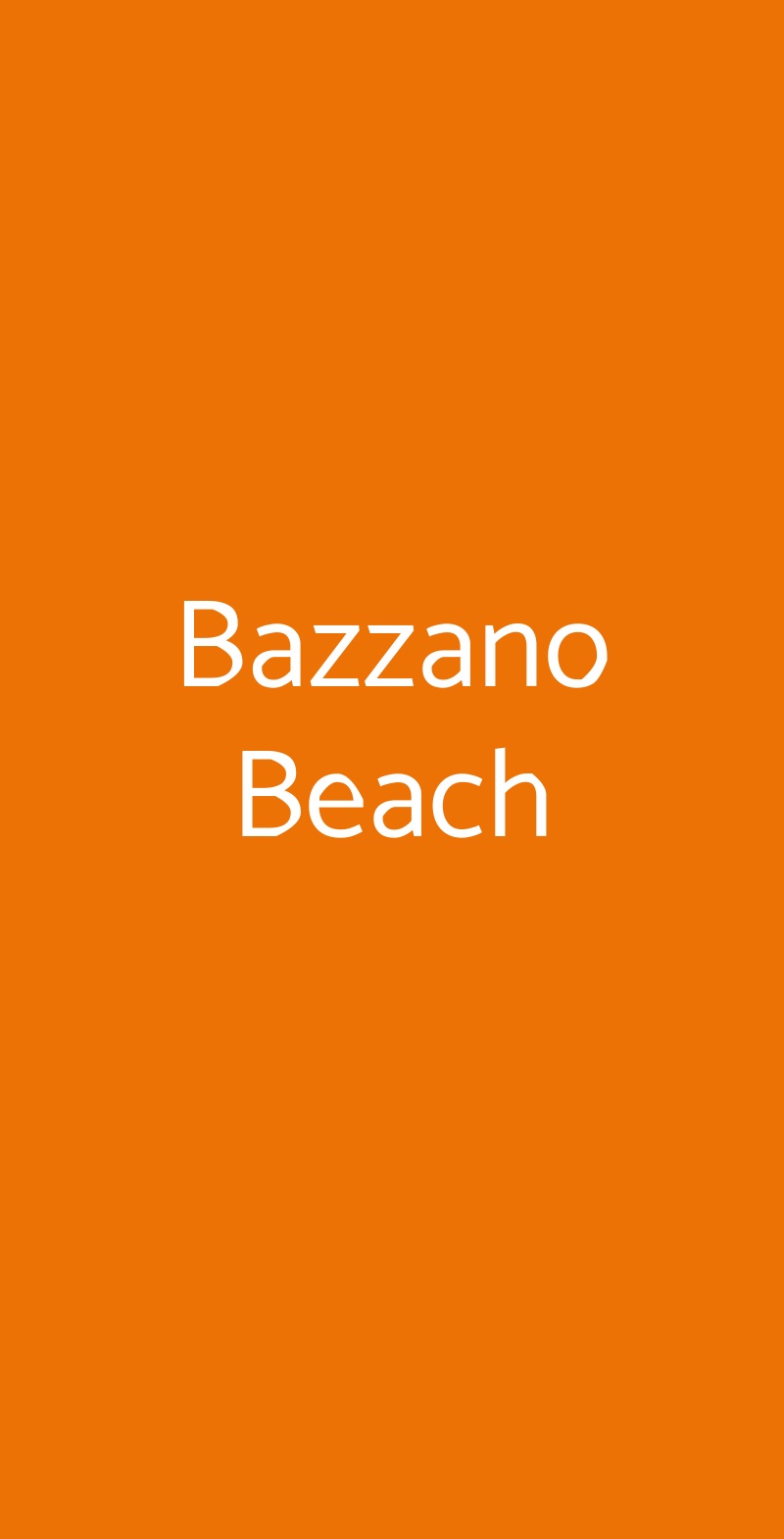 Bazzano Beach Sperlonga menù 1 pagina