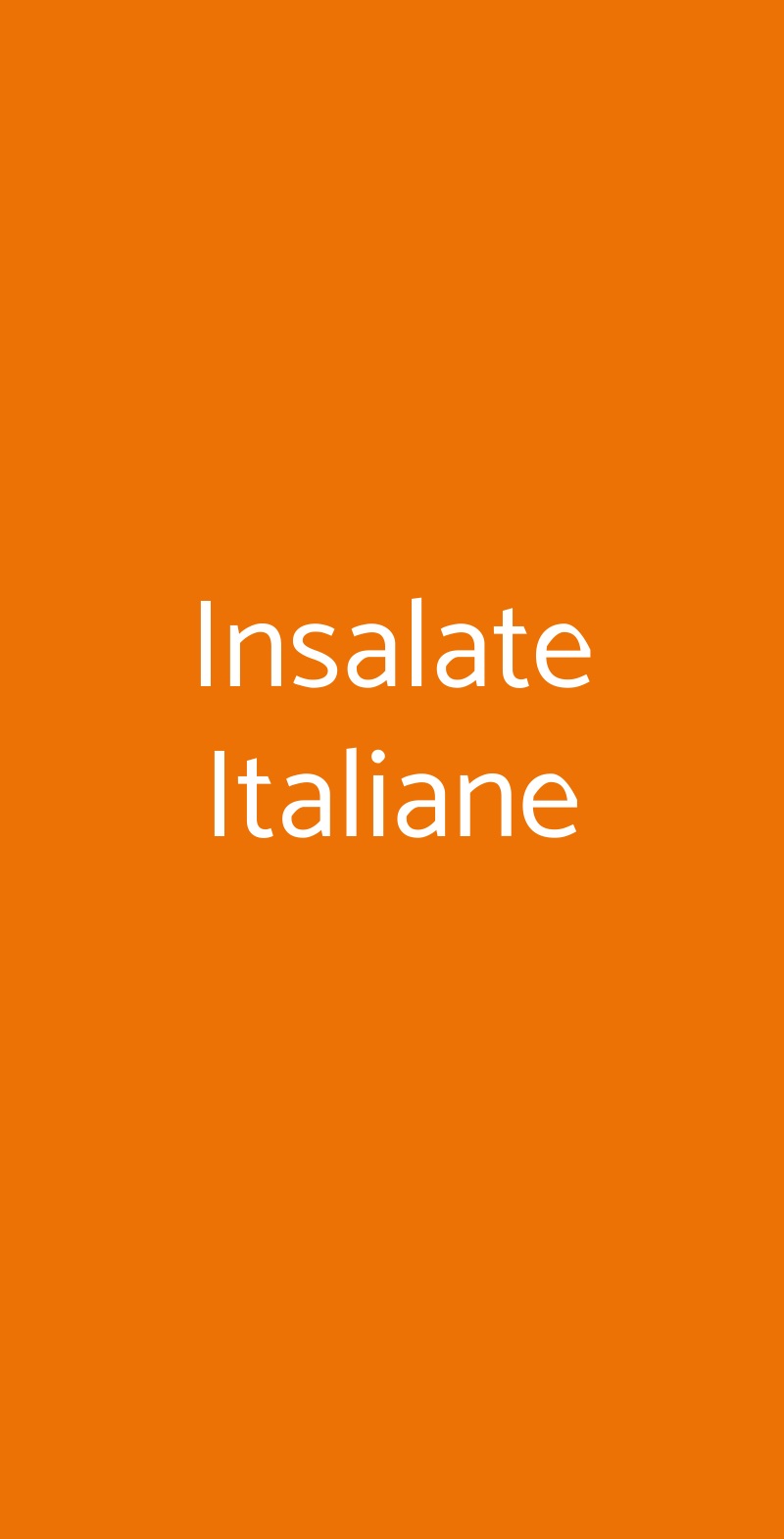 Insalate Italiane, Sesto San Giovanni