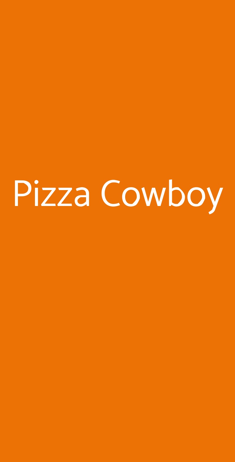 Pizza Cowboy Guidonia Montecelio menù 1 pagina
