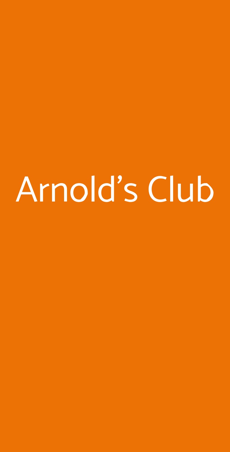 Arnold's Club Nettuno menù 1 pagina