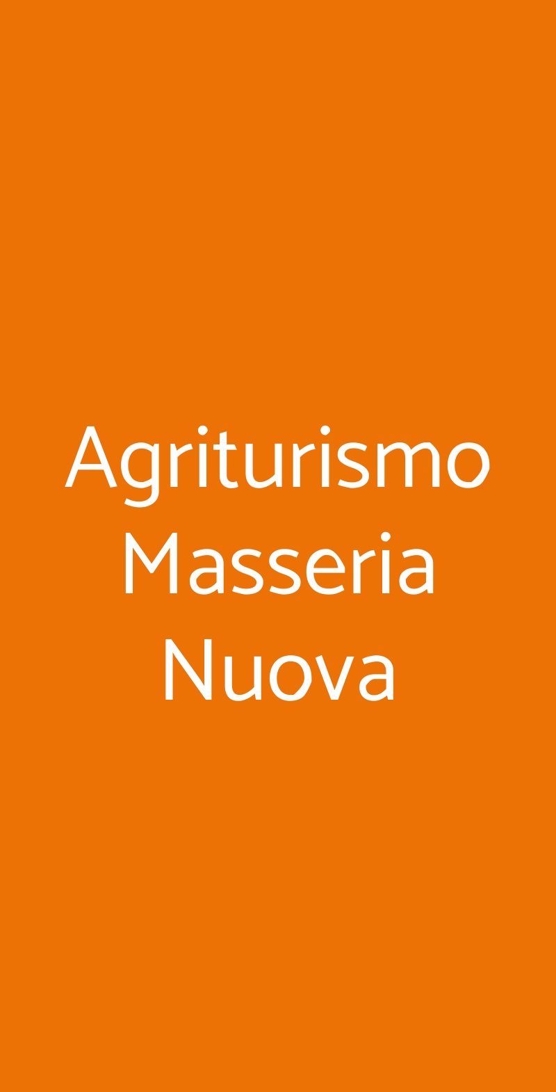 Agriturismo Masseria Nuova Francavilla Fontana menù 1 pagina