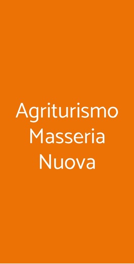 Agriturismo Masseria Nuova, Francavilla Fontana