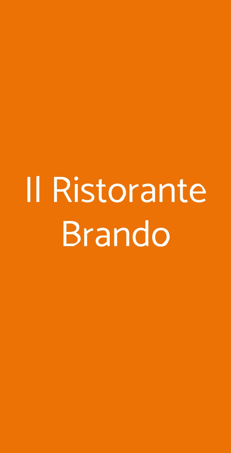 Il Ristorante Brando Chieti menù 1 pagina