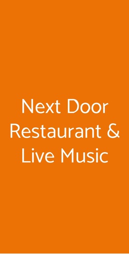 Next Door Restaurant & Live Music, Olbia