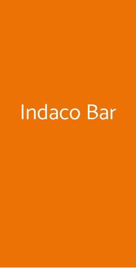 Indaco Bar, Milano