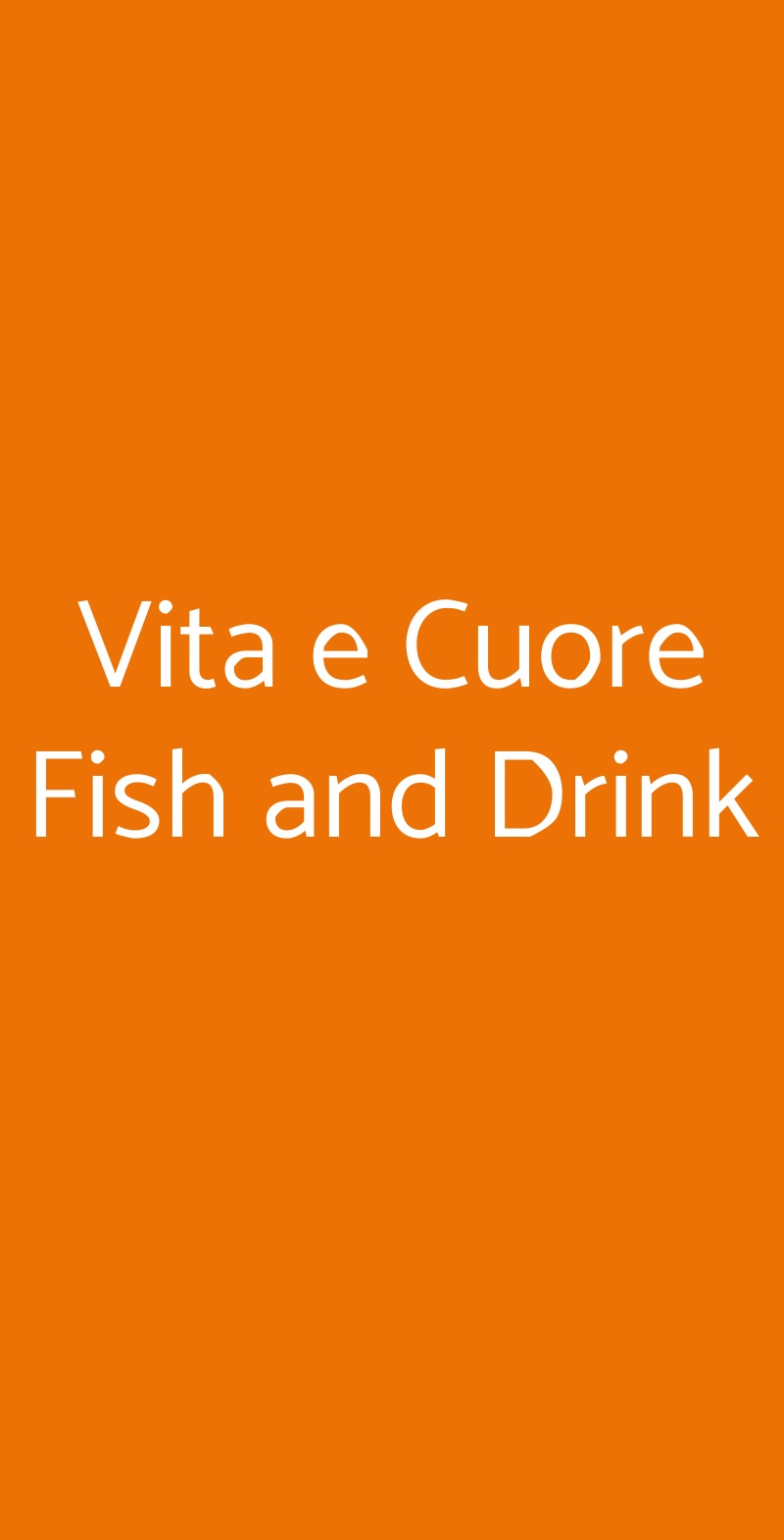 Vita e Cuore Fish and Drink Aprilia menù 1 pagina