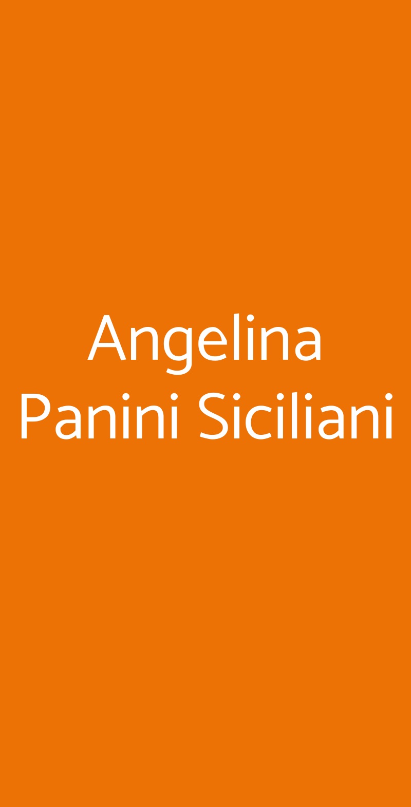 Angelina Panini Siciliani Siracusa menù 1 pagina