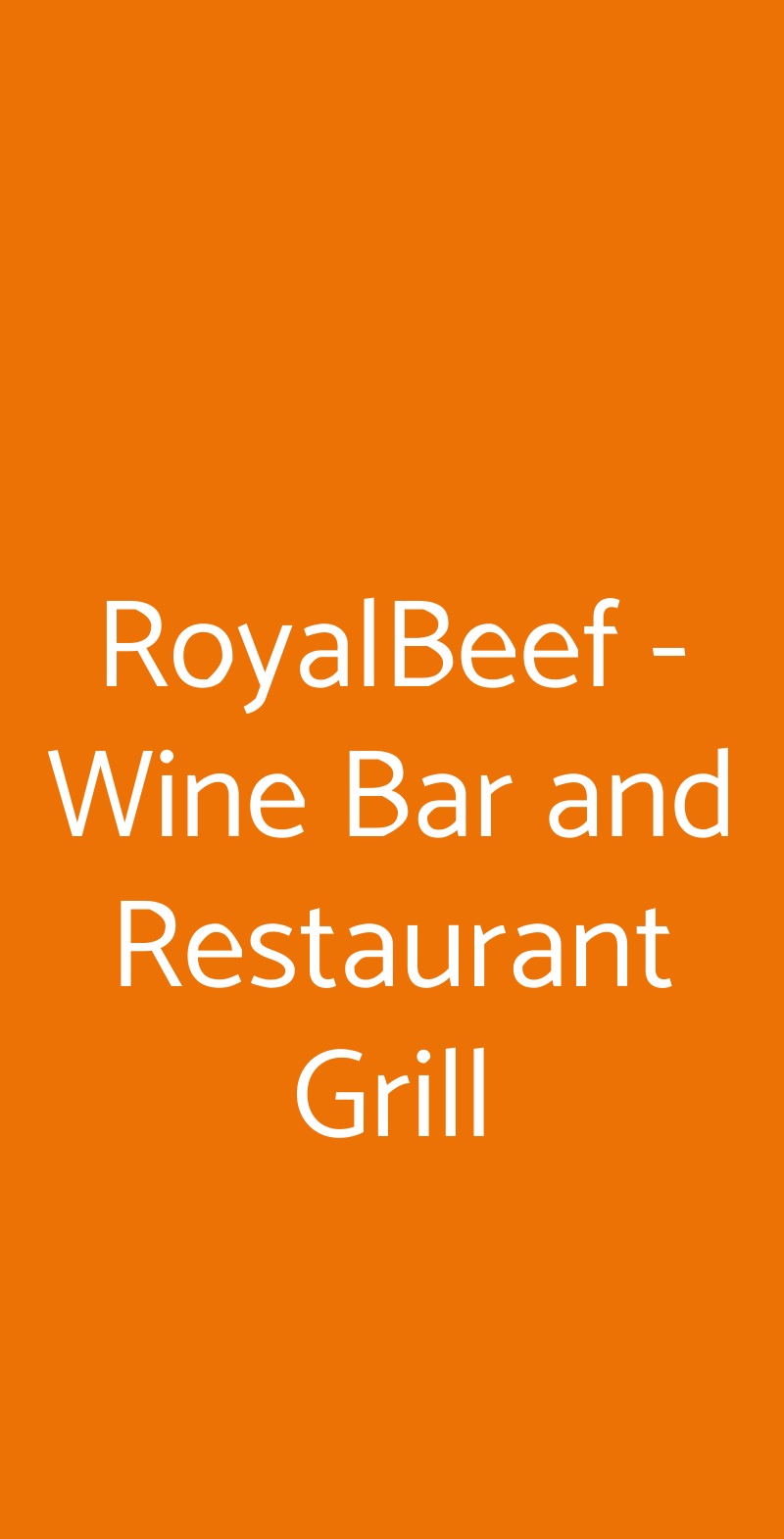 RoyalBeef - Wine Bar and Restaurant Grill Ostia menù 1 pagina