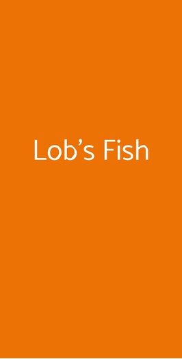 Lob's Fish, Firenze
