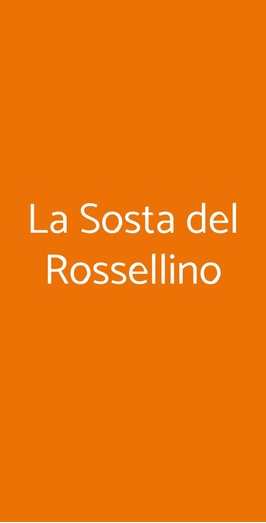 La Sosta Del Rossellino, Firenze