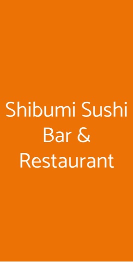 Shibumi Sushi Bar & Restaurant, Potenza