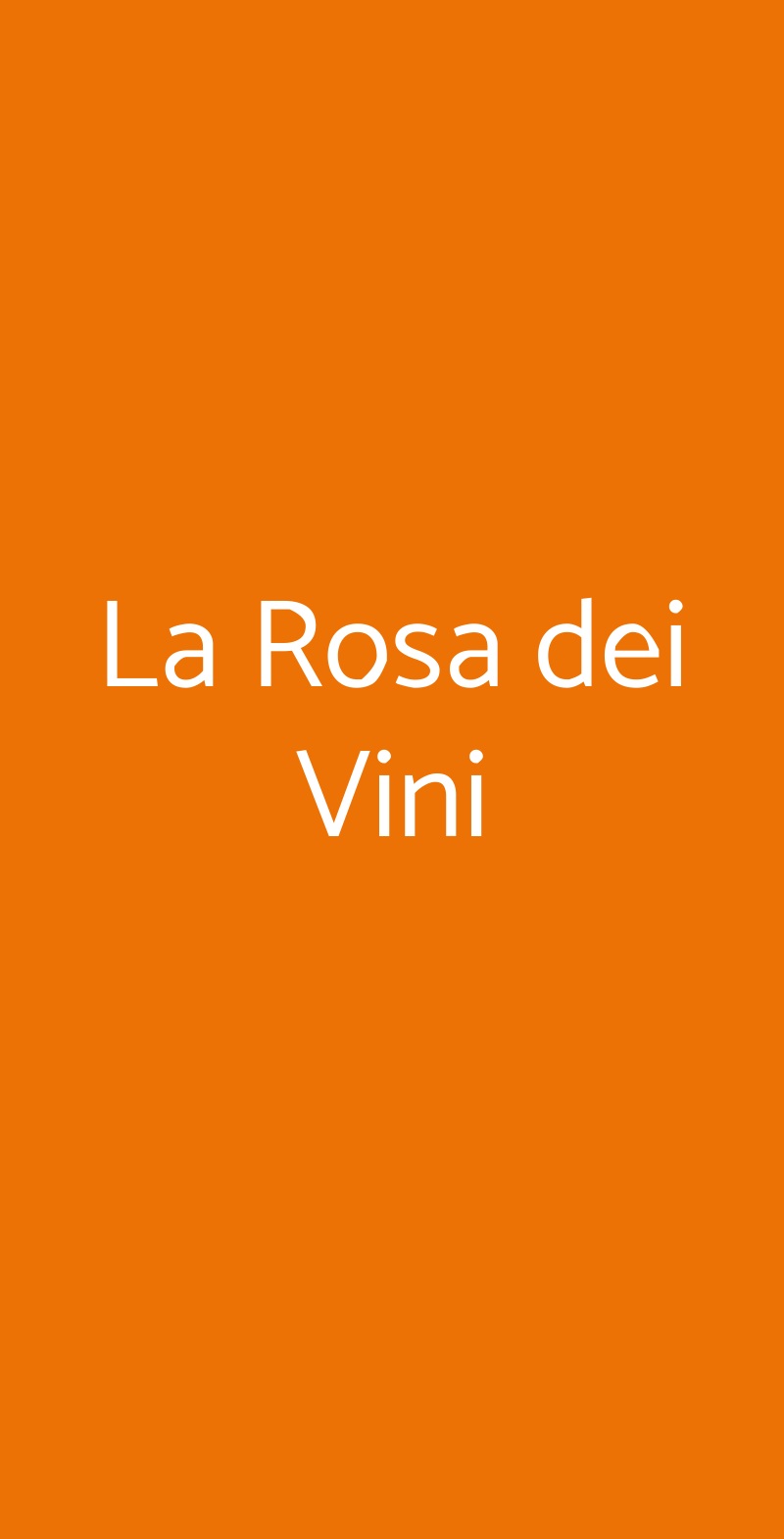 La Rosa dei Vini Serralunga d'Alba menù 1 pagina