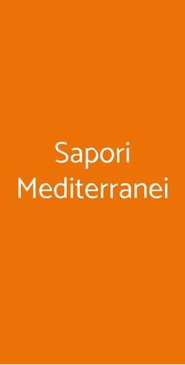 Sapori Mediterranei, Paderno Dugnano