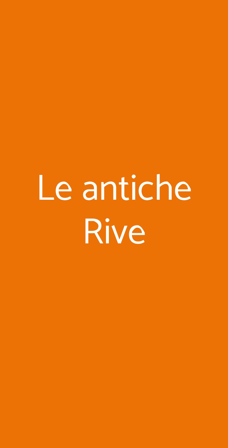 Le antiche Rive Salò menù 1 pagina