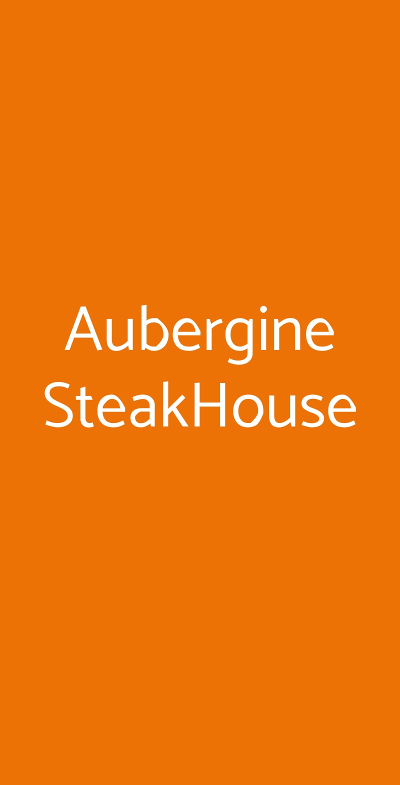 Aubergine SteakHouse Pozzuoli menù 1 pagina