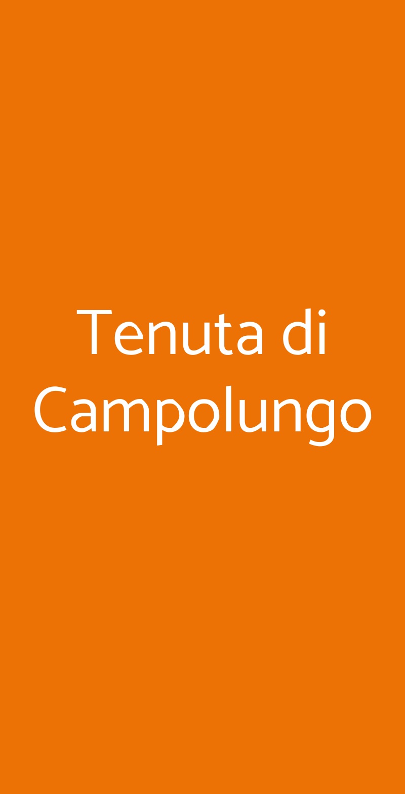 Tenuta di Campolungo Bagnoregio menù 1 pagina