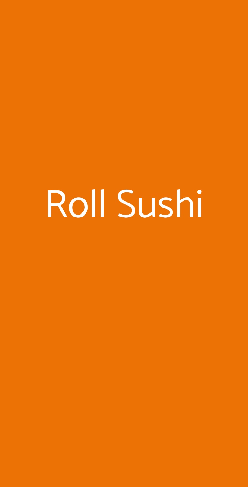 Roll Sushi Torino menù 1 pagina