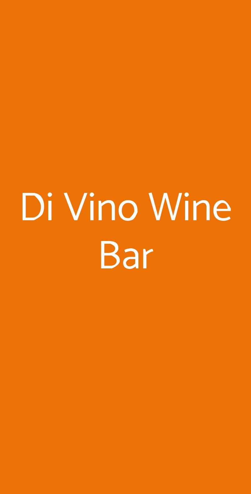 Di Vino Wine Bar Barano D'Ischia menù 1 pagina