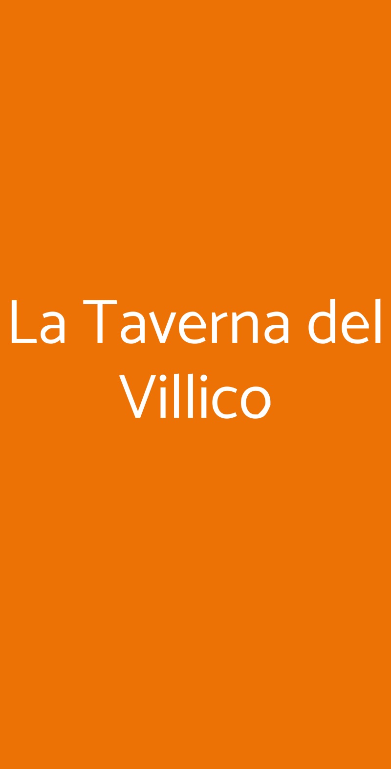 La Taverna del Villico Canossa menù 1 pagina