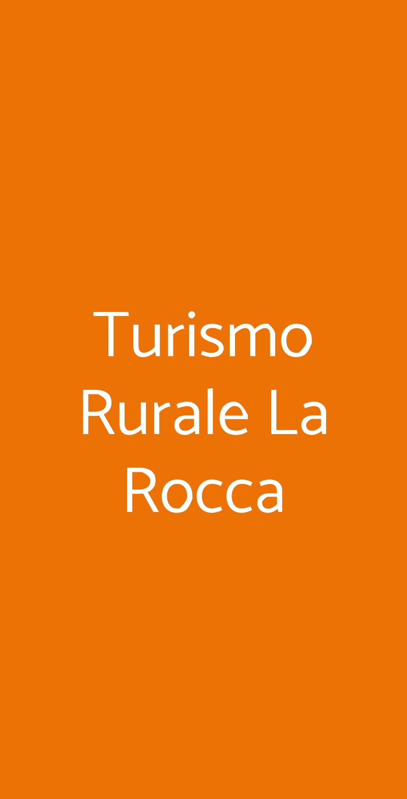 Turismo Rurale La Rocca Olbia menù 1 pagina
