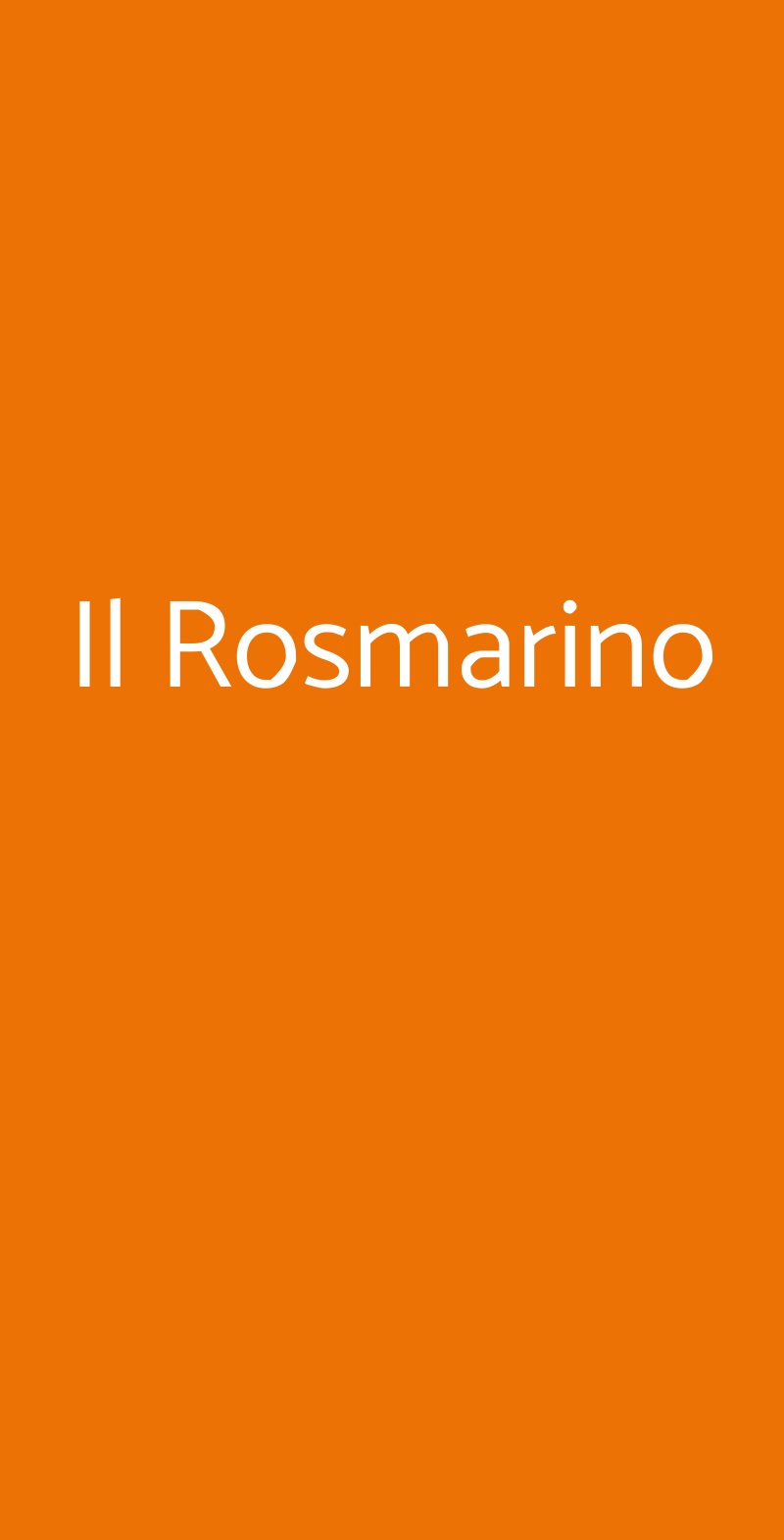 Il Rosmarino Montaione menù 1 pagina