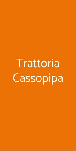 Trattoria Cassopipa, Chioggia