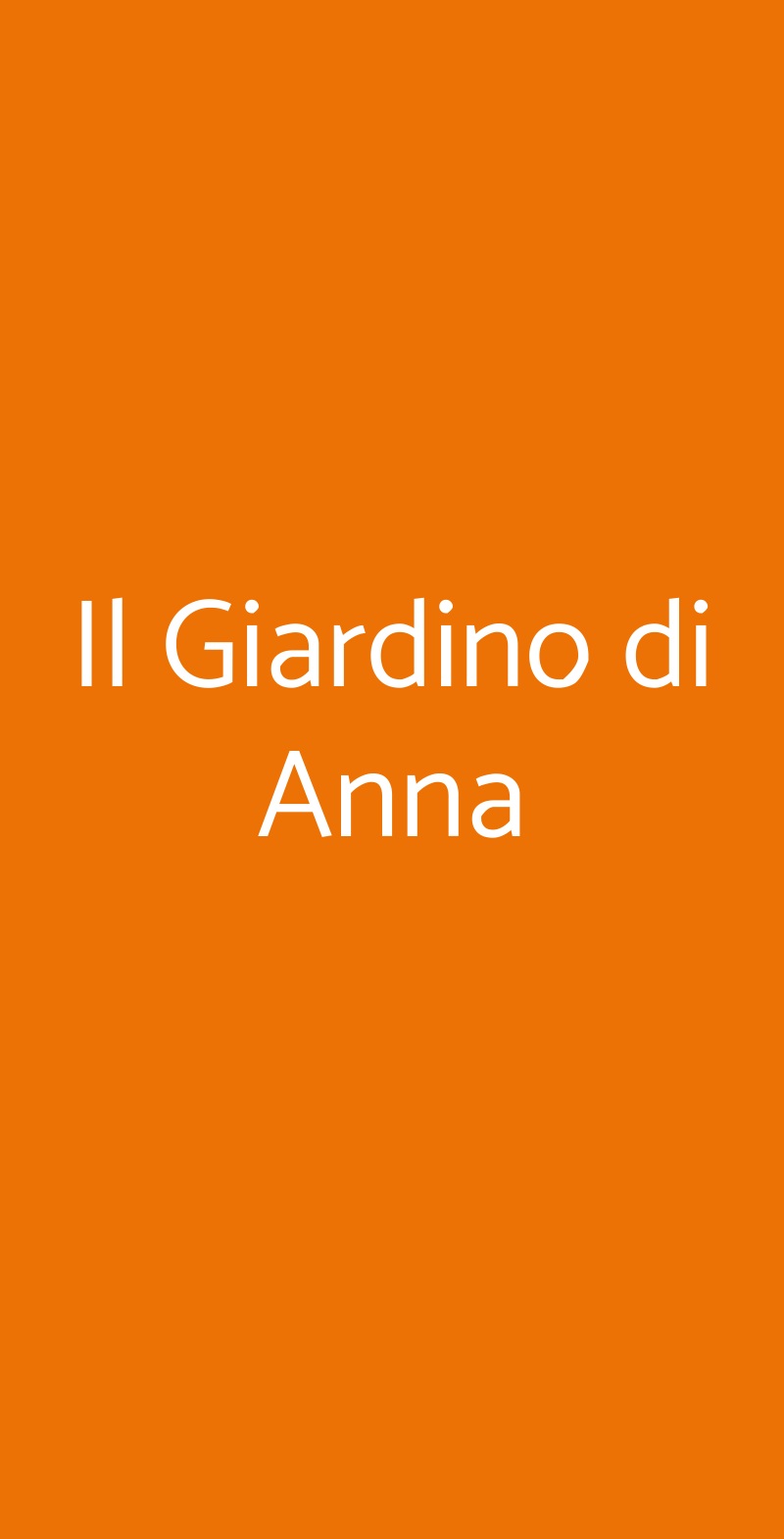 Il Giardino Di Anna, Pisogno