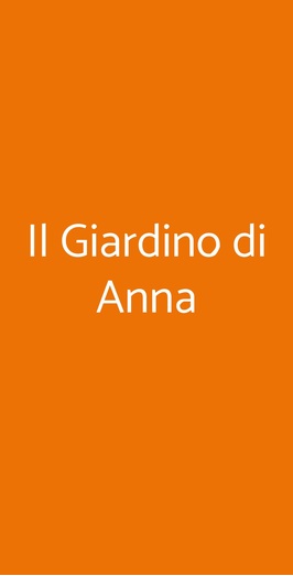 Il Giardino Di Anna, Pisogno