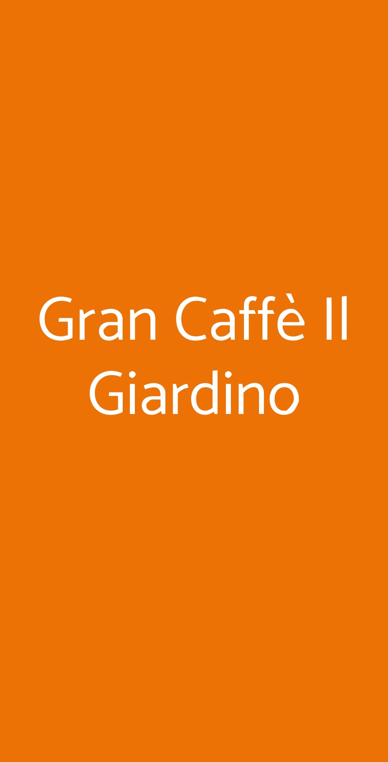 Gran Caffè Il Giardino Montecatini Terme menù 1 pagina