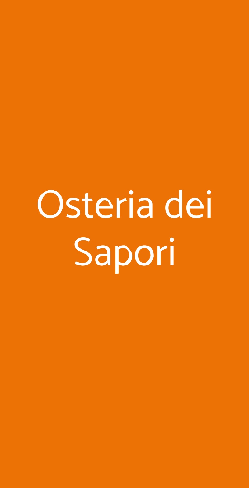 Osteria dei Sapori Salerno menù 1 pagina