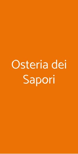 Osteria Dei Sapori, Salerno